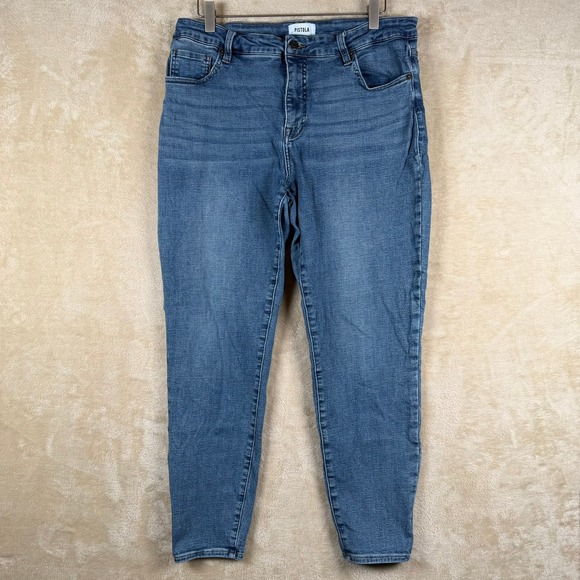 pistola Denim - PISTOLA Women's Blue Denim‎ High Rise Skinny Jeans Size 14W